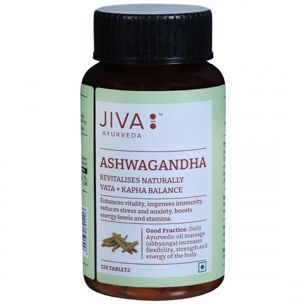 Jiva Ayurveda Ashwagandha 500 mg 120 Tablets