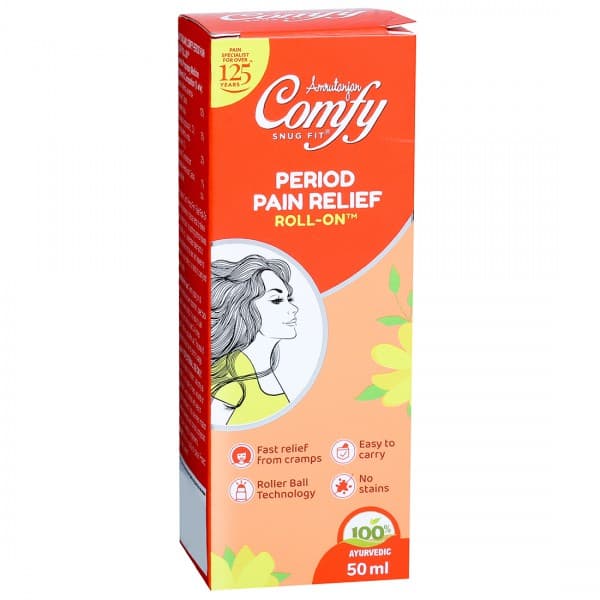 Amrutanjan Comfy Snug Fit Period Pain Relief Roll On 50 ml