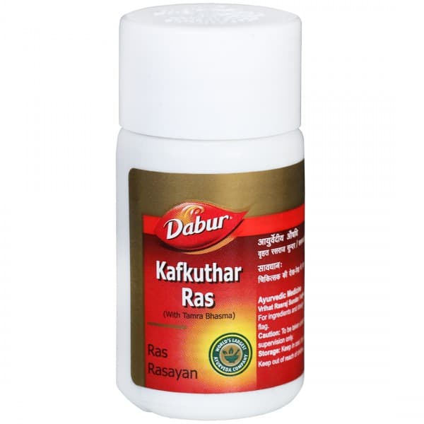 Dabur Kafkuthar Ras with Tamra Bhasma 40 Tablets