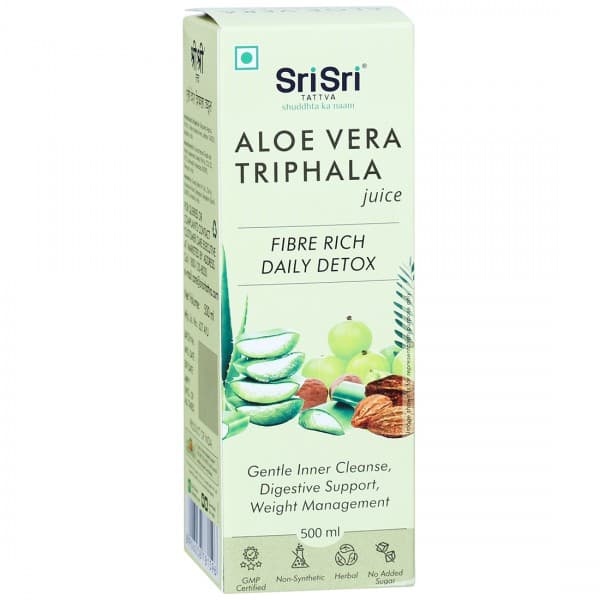 Sri Sri Tattva Aloe Vera Triphala Juice Fibre Rich Daily Detox 500 ml