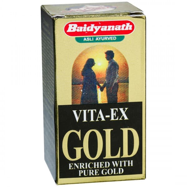 Baidyanath Jhansi Vita Ex Gold Enriched with Pure Gold 20 Capsules