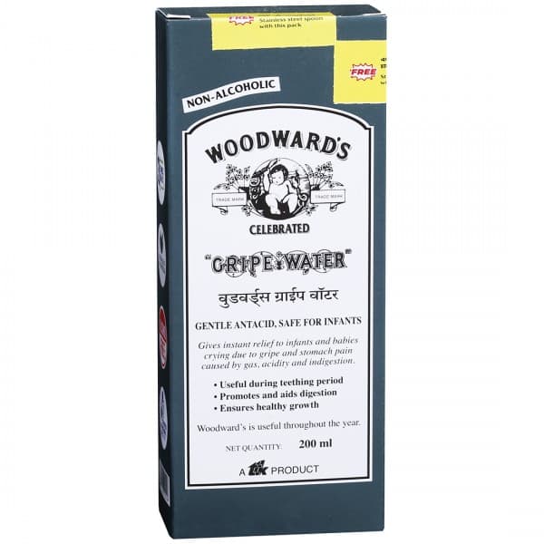 Woodwards Gripe Water Solution (Free Stainless Steel Spoon) 200 ml