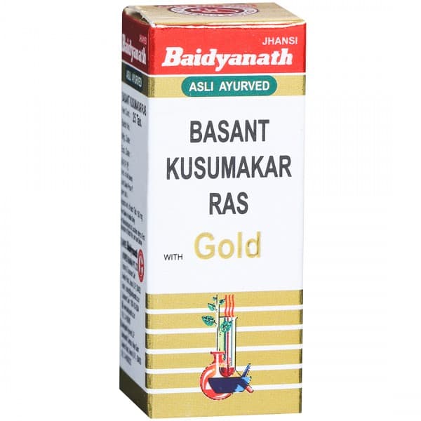 Baidyanath Jhansi Basant Kusumakar Ras Gold 25 Tablets
