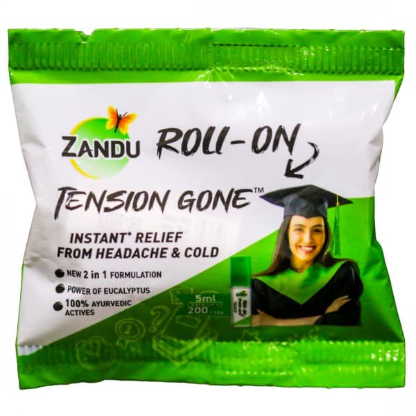 Zandu Roll On Tension Gone Instant Relief From Headache & Cold 5 ml