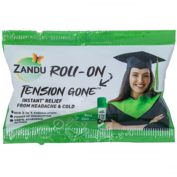 Zandu Roll On Tension Gone Instant Relief From Headache & Cold 9 ml