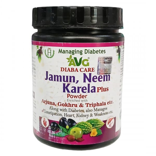 AVG Diaba Care Jamun Neem Karela Plus Powder Jar 200 g
