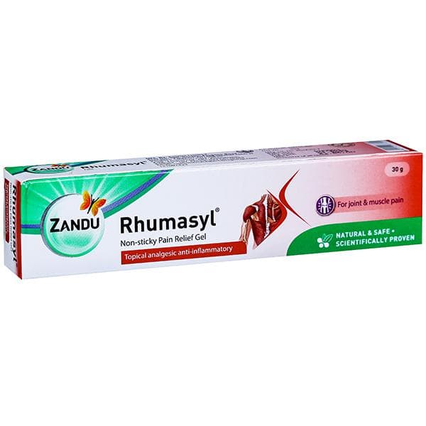 Zandu Rhumasyl Non - Sticky Pain Relief Gel 30 g