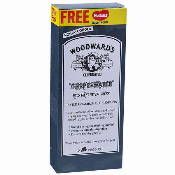 Woodwards Gripe Water Solution (Free Huggies Pants S) 200 ml