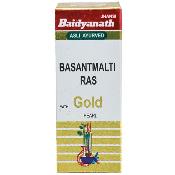 Baidyanath Basant Malti Ras Gold with Pearl 10 Tablets