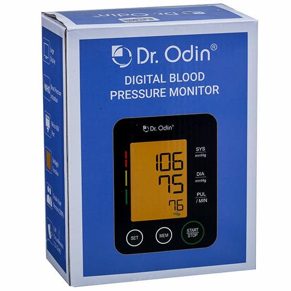Dr.Odin Digital Blood Pressure Monitor Black (Model - BSX516) 13 x 17.4 x 8 cm