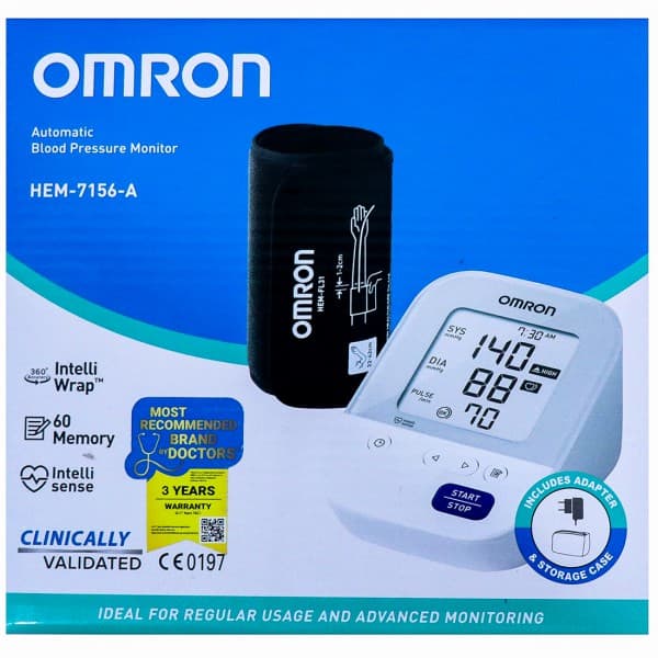 Omron Automatic Blood Pressure Monitor HEM-7156A 105 x 85 x 152 mm