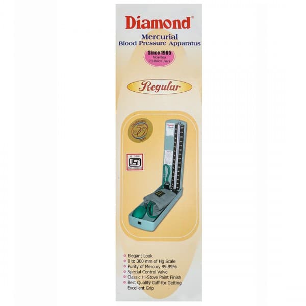 Diamond Mercurial Blood Pressure Apparatus (Regular) Pack Of 1