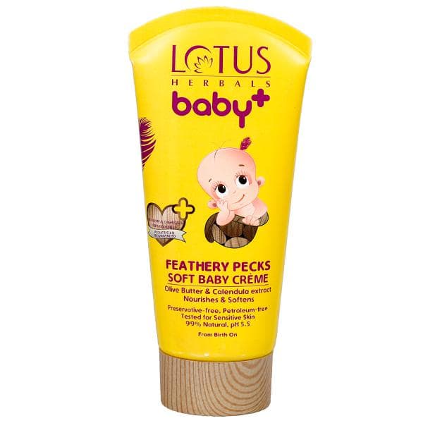 Lotus Herbals Baby+ Feathery Pecks Soft Baby Creme 50 g