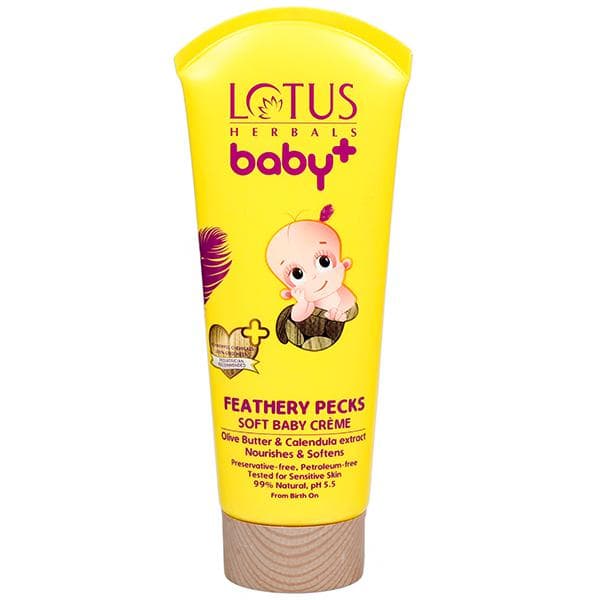 Lotus Herbals Baby+ Feathery Pecks Soft Baby Creme 100 g