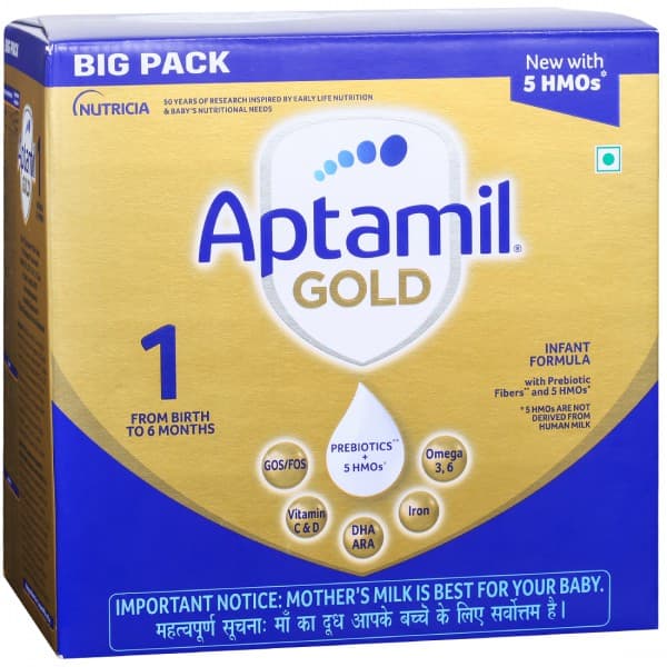 Aptamil Gold Stage 1 Infant Formula Powder From Birth To 6 Months Refill 3 x 400 g