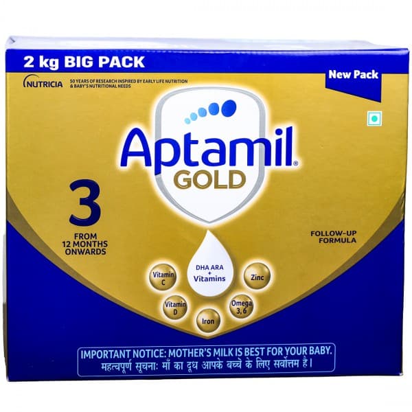 Aptamil Gold Stage 3 Follow Up Formula Powder From 12 Months Onwards Refill 5 x 400 g