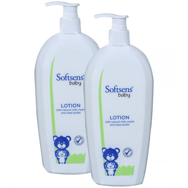 Softsens Baby Lotion with Natural Milk Cream and Shea Butter (Buy 1 Get 1 Free) 2 x 400 ml