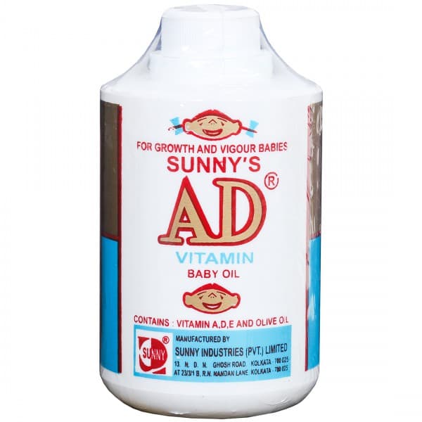 AD Vitamin Baby Oil 340 ml