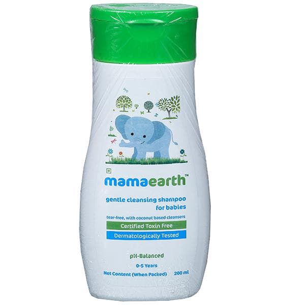 Mamaearth Gentle Cleansing Shampoo for Babies (0-5 Year) 200 ml