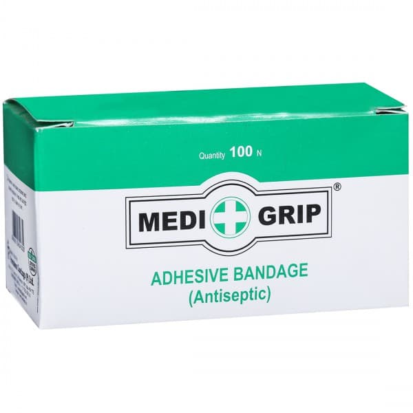 Medi Grip (Round Shape) Adhesive Bandage 25 mm dia (100 Pieces)