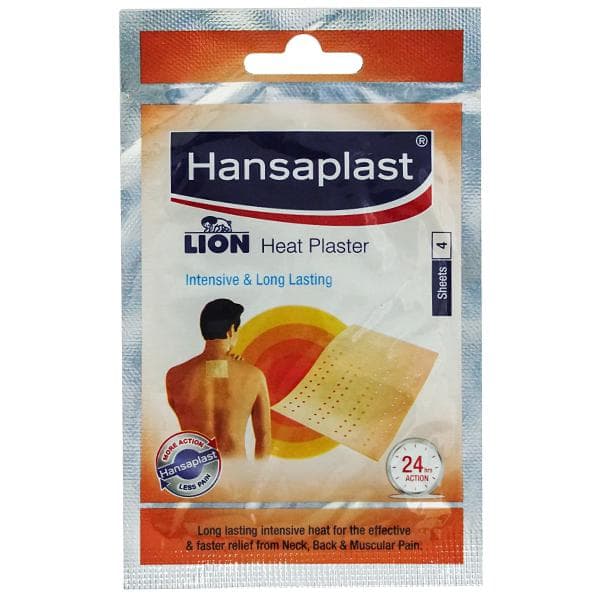 Hansaplast Lion Heat Plaster Sheet Pack Of 4