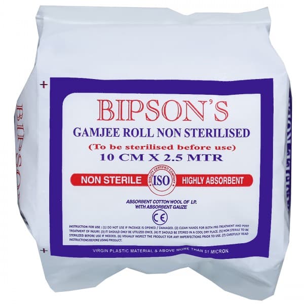 Bipson's Gamjee Roll (Non Sterilised) 10 cm x 2.5 m (Pack Of 1)