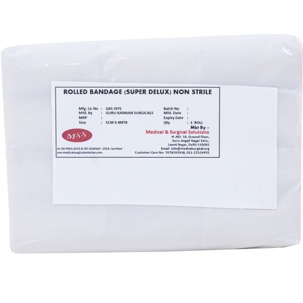 Rolled Bandage (Mss) Super Delux Non Sterile 5 cm x 4 m