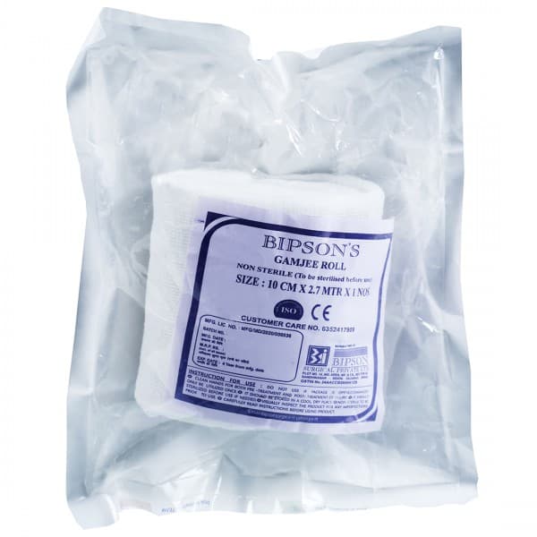 Bipson's Gamjee Roll (Non Sterilised) 10 cm x 2.7 m (Pack Of 1)