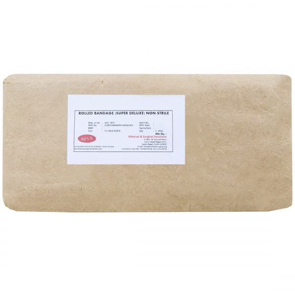 Rolled Bandage (Mss) Super Deluxe Non Sterile 7.5 cm x 4 m
