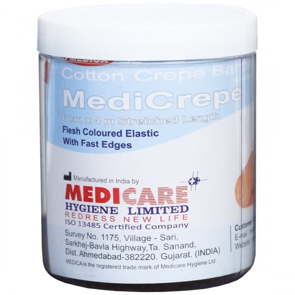 Medicrepe Cotton Crepe Bandage 6 cm x 4 m
