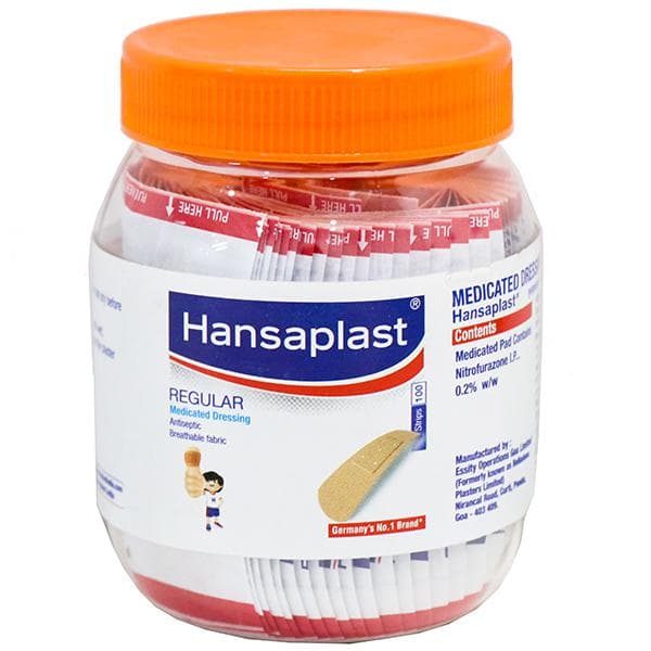 Hansaplast Regular (Medicated Dressing) Strip (Free 40 Strips) Pack Of 100