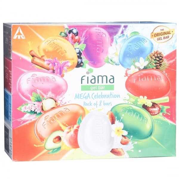 Fiama Mega Celebration Gel Bar 8 x 125 g