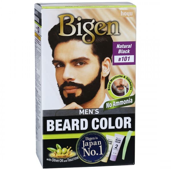 Bigen Mens Beard Color Natural Black B101 (20 g + 20 g)