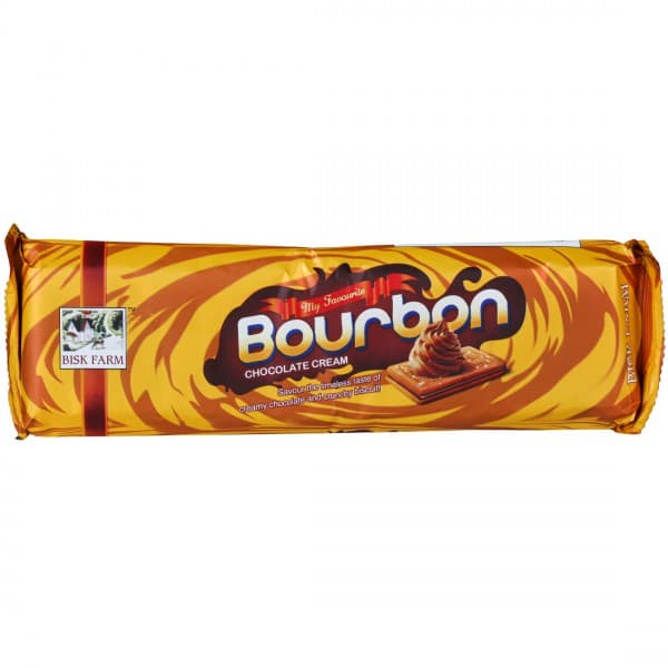 Bisk Farm Bourbon Chocolate Cream and Crunchy Biscuit 150 g