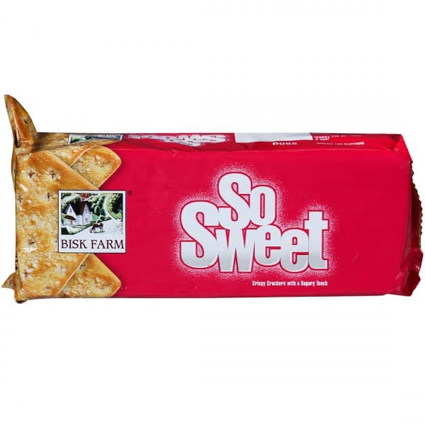 Bisk Farm So Sweet Crispy Crackers with a Sugary Touch Biscuits 250 g