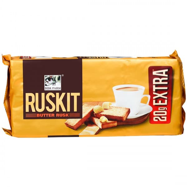 Bisk Farm Ruskit Butter Bread Rusk (Extra 20 g) 180 g