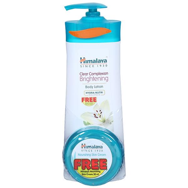 Himalaya Clear Complexion Brightening Body Lotion (Free Himalaya Nourishing Skin Cream 50 ml) 400 ml