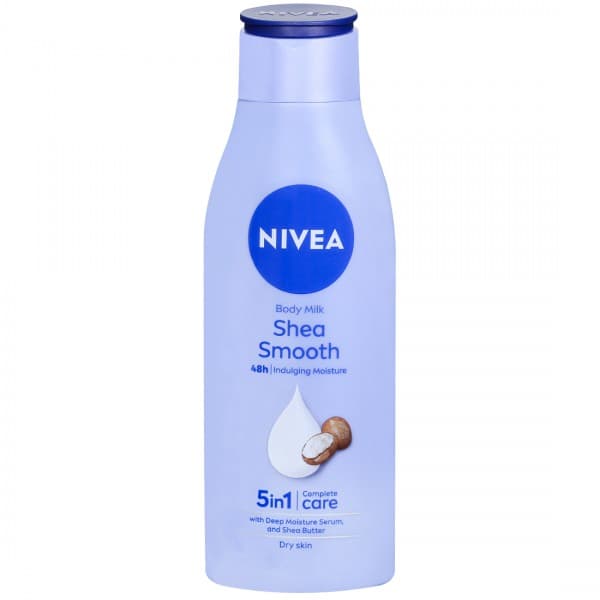 Nivea Shea Smooth Body Milk Dry Skin Body Lotion with Deep Moisture Serum 200 ml
