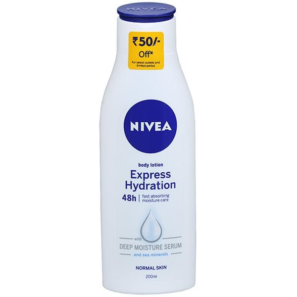 Nivea Express Hydration Normal Skin Body Lotion with Deep Moisture Serum (Rs 50 Off) 200 ml