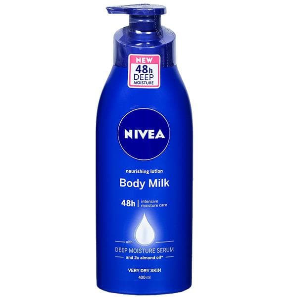 Nivea Nourishing Very Dry Skin Milk Body Lotion with Deep Moisture Serum 400 ml