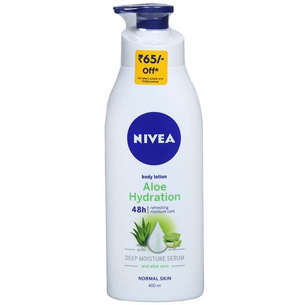 Nivea Aloe Hydration Normal Skin Body Lotion with Deep Moisture Serum (Rs 65 Off) 400 ml