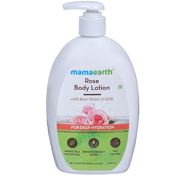 Mamaearth Rose Body Lotion for Deep Hydration 400 ml