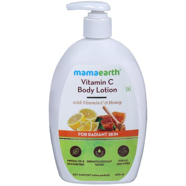 Mamaearth Vitamin C Body Lotion with Vitamin C & Honey for Radiant Skin 400 ml