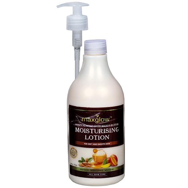 Maxglow Moisturising Lotion Honey Almond with Mango Butter for Soft & Smooth Skin 750 g