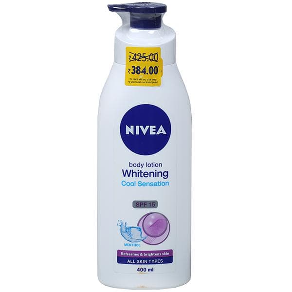 Nivea Whitening Cool Sensation Spf 15 Body Lotion (Off Rs 41) 400 ml