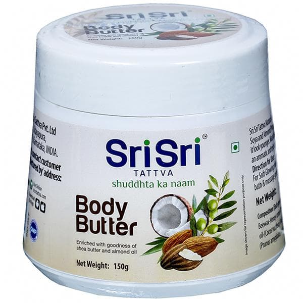 Sri Sri Tattva Body Butter Enriched with Goodness of Shea Butter and Almond Oil 150 g