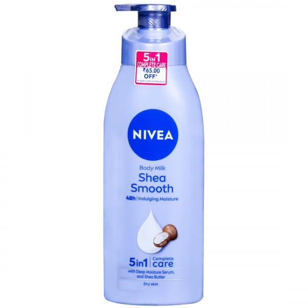 Nivea Shea Smooth Body Milk Dry Skin Body Lotion with Deep Moisture Serum (Rs 65 Off) 400 ml