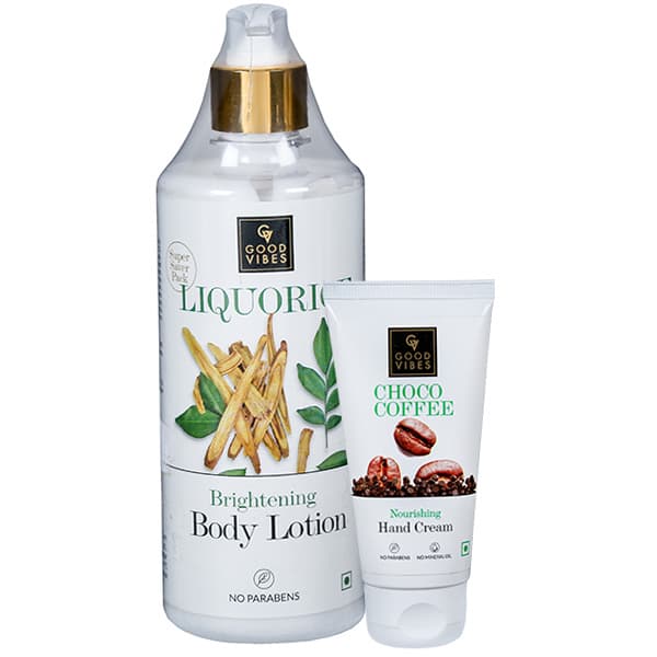 Good Vibes Liquorice Brightening Body Lotion (Free Good Vibes Hand Cream 50 g) 500 ml