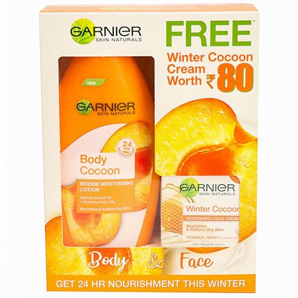 Garnier Body Cocoon Intense Moisturising Lotion (Free Garnier Winter Cocoon Cream 18g) 250 ml