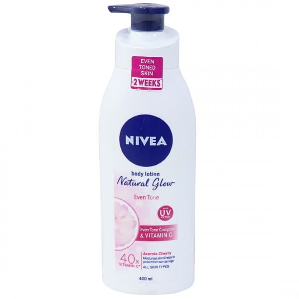 Nivea Natural Glow Even Tone with UV Filter 40x Vitamin C Body Lotion 400 ml